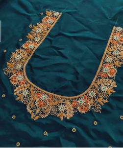 simple blouse design latest elegant stitching Shan Maggam Boutique Visakhapatnam